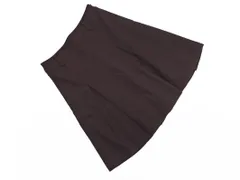 INDIVI インディヴィ ウール混 Aライン 台形 スカート size38/ワイン ◇■ レディース