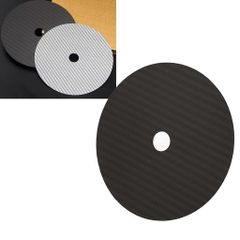 Carbon Fiber CD Stabilizer, 0.2mm CD Tuning Pad with Vibration Absorption, HIFI CD Mat for CD Players (Black)