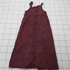 ◇ Θ ワンピース シュガースプーン SUGAR SPOON デニムジャンパースカート ワイン系 レディース F E  【1511120009068】
