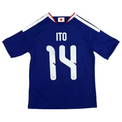 キッズ アディダス サッカー日本代表 2026 ホーム レプリカ ユニフォーム  背番号14 伊東純也 ジュニア JAPAN  26SS(UV719-JZ9688)、伊東純也(14)