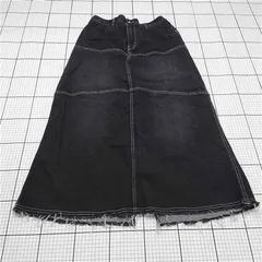 ◇ Θ プニュズ PUNYUS PN23AW-013 デニムロングスカート ブラック系 レディース 3 E  【1511120010910】