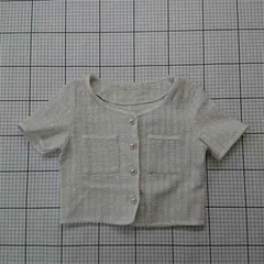 ◇ ⊂ グレイル GRL ks111 ショート丈半袖カーディガン ベージュ系 レディース F E  【1511120011580】