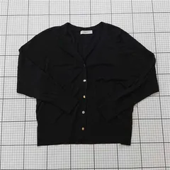 ◇ ⊇ エニィファム any FAM レーヨン混カーディガン ブラック系 レディース Fサイズ E  【1511120011474】
