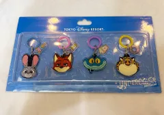 (TOKYO ディズニーランド 新作)(新品)ズートピア ジュディ/ニック/ゲイリー/ベンジャミン チャーム4種セット