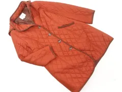 BEAMS HEART ビームスハート 2WAY フーディー キルティング コート sizeS/赤茶 ◇■ レディース