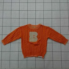 ◇ ⊇ ボウワ BOWA by BEAMS DESIGN ケーブルニットセーター オレンジ系 95 キッズ E  【1511120012051】