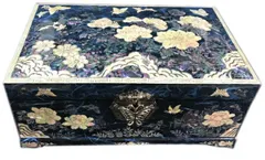 螺鈿 高級 ジュエリーボックス 宝石箱 青旬 ■jewelrybox-23-s 収納 アクセサリーケース 指輪 ピアス ブレスレット ネックレス 小物入れ アンティーク 韓国雑貨 韓国アクセサリー 敬老の日 レディース プレゼント ご褒美 卒業式 大容量