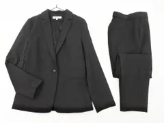 INDIVI インディヴィ ストライプ セットアップ ジャケット パンツ スーツ size9/グレー ◇■ レディース