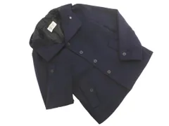 nano universe ナノユニバース ショート コート フード ジャケット sizeM/紺 ◇■ メンズ