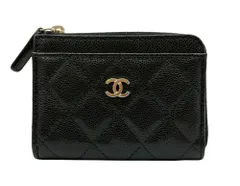 【新品】CHANEL シャネル マトラッセ フラグメントケース キャビアスキン 黒 AP4893 コインケース カードケース ブラック ココマーク コンパクトウォレット CCロゴ レディース プレゼント 【ブランドギャラリー東心斎橋店】
