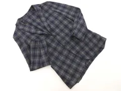 green label relaxing グリーンレーベルリラクシング ユナイテッドアローズ ウール混 チェック テーラード ジャケット sizeM/紺ｘグレー ◇■ メンズ