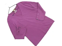 PAUL STUART ポールスチュアート ウール混 Vネック ニット セーター sizeM/紫 ◇■ レディース