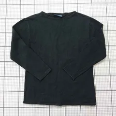 ◇ Θ セントジェームス SAINT JAMES 無地コットン長袖カットソー ブラック系 メンズ E  【1511120014765】