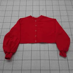 ◇ ⊇ ヘザー Heather HE061457CF クロップドカーディガン レッド系 レディース F E  【1511120014826】