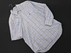 CROCODILE クロコダイル チェック シャツ sizeM/水色 ◇■ メンズ