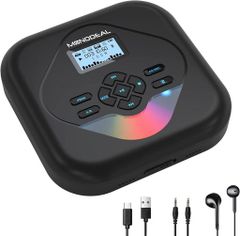MONODEALCD 플레이어 휴대용 블루투스 스피커 내장 초경량 ASP 방진 탑재 소리 날아 방지 5EQ 이펙트 AB 반복 프로그램 재생 32GBTF 카드 대응 CD/MP3 재생 AUX3.5mm 이어폰 부어학 학습