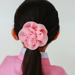 お花のヘアピン2　サーモン■hairpin-10-s【ギフト】【お土産】【誕生祝】