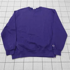 ◇ ⊇ チャンピオン Champion AUTHENTIC エコクルーネックスウェット パープル系 メンズ 3XL E  【1511120015298】