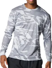 アンダーアーマー UNDER ARMOUR 野球&ソフトボール UA TECH NOVELTY LONG SLEEVE CREW NECK T-SHIRT メンズ 長袖トップス Tシャツ 吸汗速乾  6007968 035 STEEL