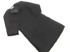 NATURAL BEAUTY BASIC ナチュラルビューティーベーシック ウール混 ノーカラー コート sizeS/黒 ◇■ レディース