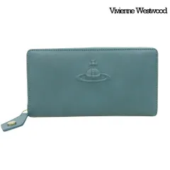 箱付超美品 ヴィヴィアンウエストウッド Vivienne Westwood レザーオーブ エンボス CHELSEA ラウンドファスナー 長財布 ほぼ未使用