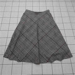 ◇ ⊇ エフデ ef-de チェック柄フレアスカート 11号 グレー系 レディース E  【1511120016974】