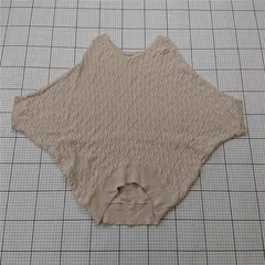 ◇ Θ アンティカ antiqua コットンニット ドルマン ベージュ系 M レディース E  【1511120016905】