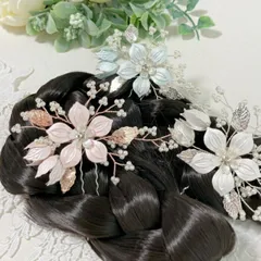かわいい花のかんざし  浴衣 ヘアピン 髪飾し  No180■cochi-180-s【かわいい】【かんざし】【簪】【ヘア飾り】【赤】【枝】【緑】