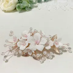 かわいいお花とパールのかんざし金 櫛 留袖  浴衣 ヘアピン 髪飾り パールくし No177■cochi-177-s【かわいい】【かんざし】【簪】【ヘア飾り】【パール】【枝】【コーム】
