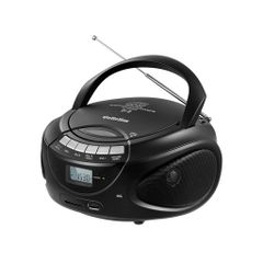 Gelielim 휴대용 CD 플레이어 AM/FM 라디오 CD/SD/USB/MP3/AUX 스테레오 스피커 내장 액정 디스플레이 Boombox 음악 재생 콘센트 첨부·전지 구동 가능 3.5 mm 이어폰 잭 어학 학습 음악 감상 유아 교육