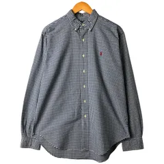 古着 ラルフローレン Ralph Lauren CLASSIC FIT ギンガムチェック 長袖 ボタンダウンチェックシャツ メンズL相当/eaa597079