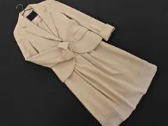 UNTITLED アンタイトル アンゴラ混 ジャケット ワンピース セットアップ size2/ベージュ ◇■ レディース