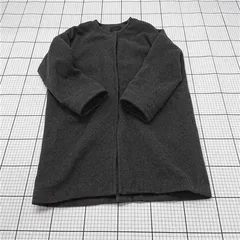 ◇ ⊇ ケービーエフ KBF UYY142-8100S ノーカラーコート チャコール系 レディース サイズOne E  【1511120020063】