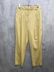 ビューティ&ユース ユナイテッドアローズ レーヨンナイロンタックテーパード9分丈 パンツ 2 日本製 sizeL/黄 ■◆レディース