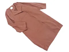 nano universe ナノユニバース ウール混 ノーカラー ロング コート size38/紫 ◇■ レディース