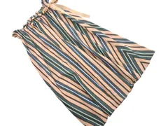 Spick & Span スピック＆スパン ストライプ フレア スカート size38/ベージュｘ緑 ■■ レディース