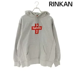 シュプリーム  20AW  Cross Box Logo Hooded Sweatshirt クロスボックスロゴフーデッドスウェットシャツパーカー メンズ L ※12/28～1/6 発