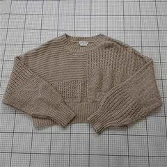 ◇ ⊇ チャオパニックティピー CIAOPANIC TYPY クロップ丈 ニットセーター ベージュ系 レディース サイズONE E  【1511120022234】
