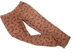 studio CLIP スタジオクリップ 総柄 テーパード パンツ sizeM/ボルドー ■■ レディース