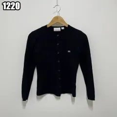 M ラコステ クロップド 長袖 カーディガン ジャケット