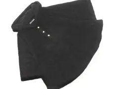 CECIL McBEE セシルマクビー ボア ポンチョ sizeM/黒 ◇■ レディース