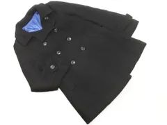 COMME CA ISM コムサイズム ウール混 ダブル コート sizeS/黒 ◇■ レディース