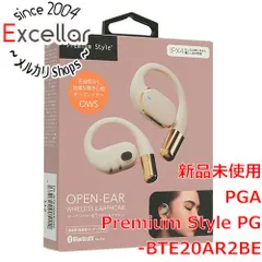 [bn:9] PGA　オープンイヤー型 ワイヤレスイヤホン Premium Style　PG-BTE20AR2BE　ベージュのサムネイル