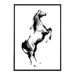原画 一点もの】墨絵 馬 A4サイズ｜手描き 水墨画 アート - メルカリ