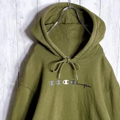 【海外モデル】00s チャンピオン Champion カーキ パーカー #849