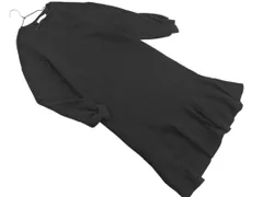 fifth フィフス 裏起毛 フリル ワンピース sizeM/黒 ◇■ レディース