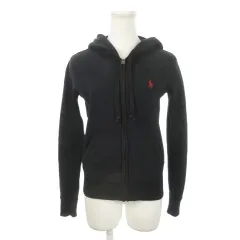 ポロ ラルフローレン POLO RALPH LAUREN ジップアップパーカー XS 黒 ブラック ロゴ 211524952018 /MN20 ■GY18