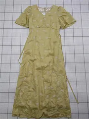 ◇ ⊂ ワンピース プロポーションボディドレッシング PROPORTION BODY DRESSING 刺繍ワンピース M ベージュ系 レディース E  【1512010000967】