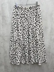 Mila Owen ミラオーウェン レオパード柄 フレア スカート sizeF/アイボリー×黒 ■◆レディース
