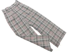 URBAN RESEARCH アーバンリサーチ チェック タック ワイド パンツ size38/グレー ◇■ レディース